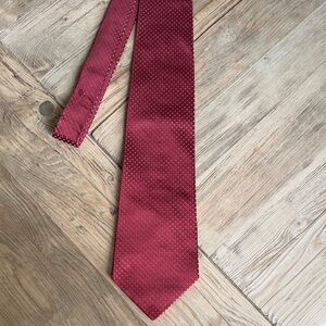 Murano Deep Red Textured Tie